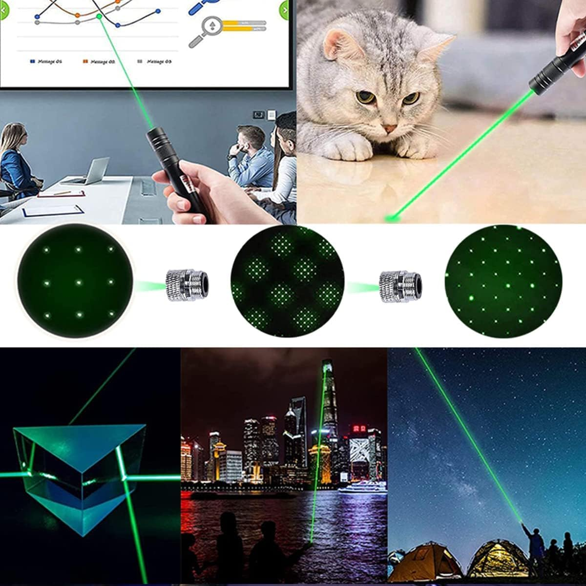 500mW Rechargeable Green Laser Pointer Party Pen Disco Light