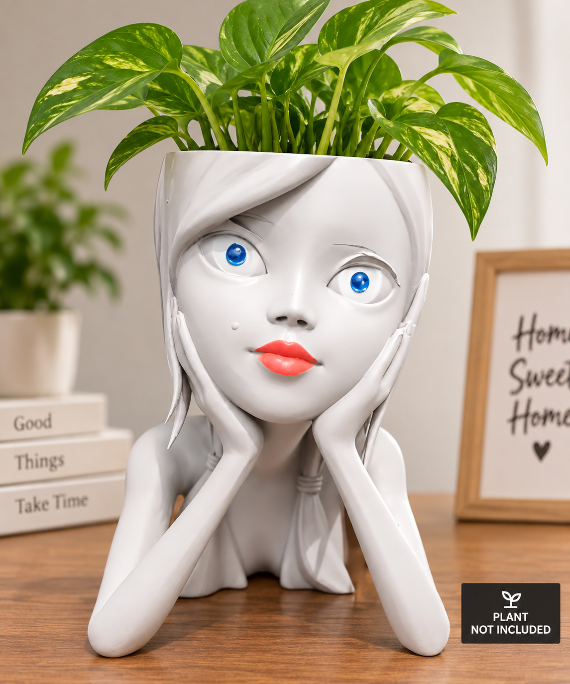 Cute girl planter