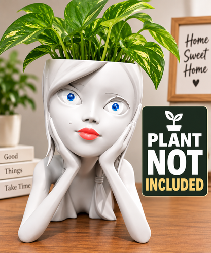 Cute girl planter
