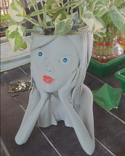 Cute girl planter