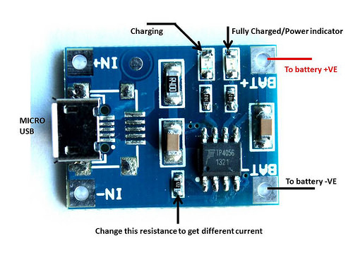 Li-Ion Battery Charging Module – TP4056 with Protection