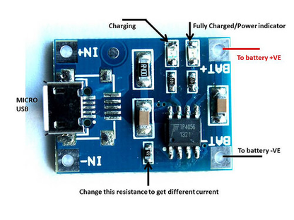 Li-Ion Battery Charging Module – TP4056 with Protection